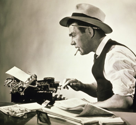 newspaper reporter typewriter